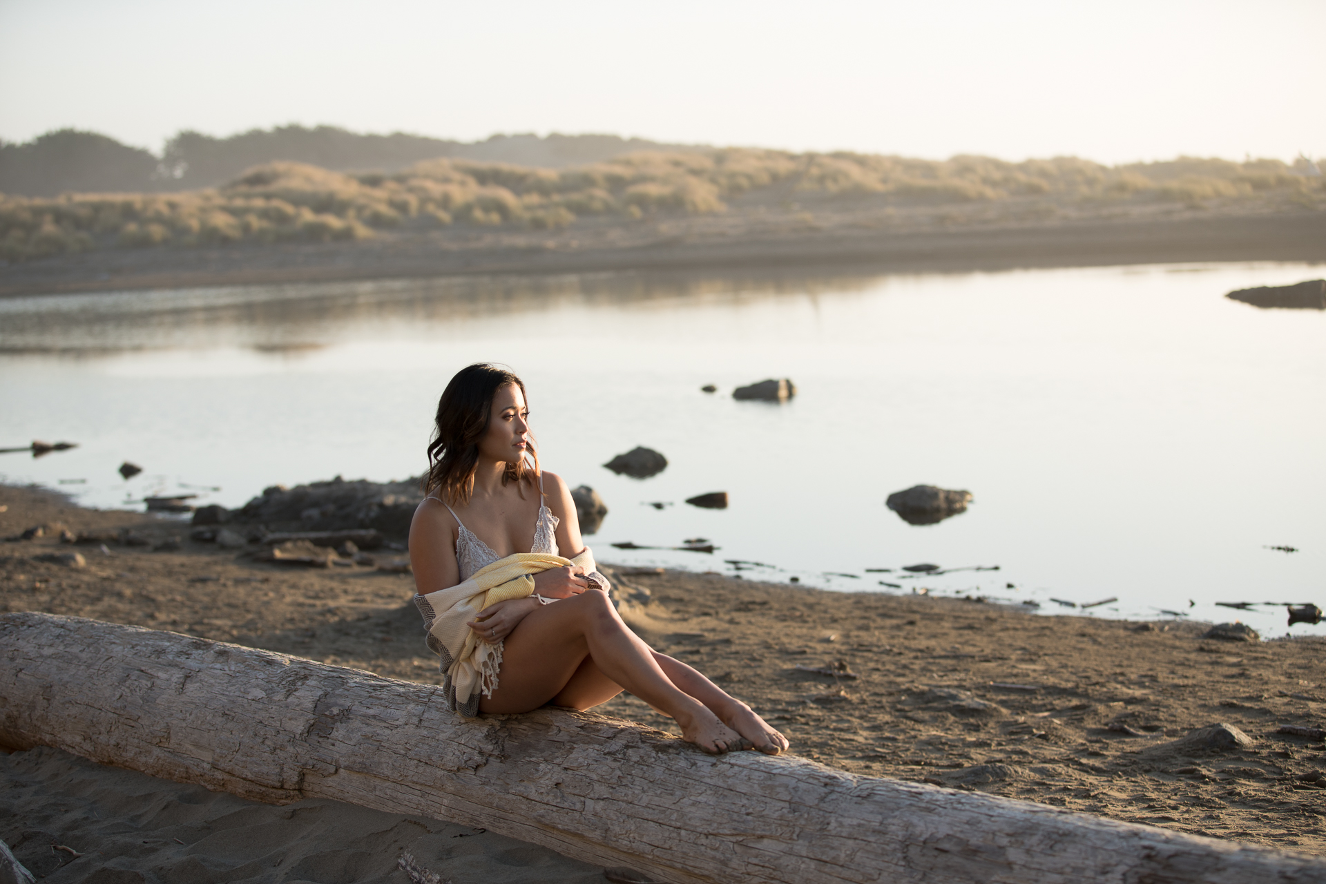 beach woman casual