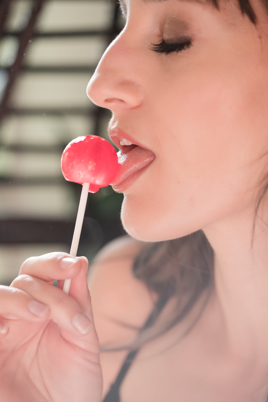 red lollipop