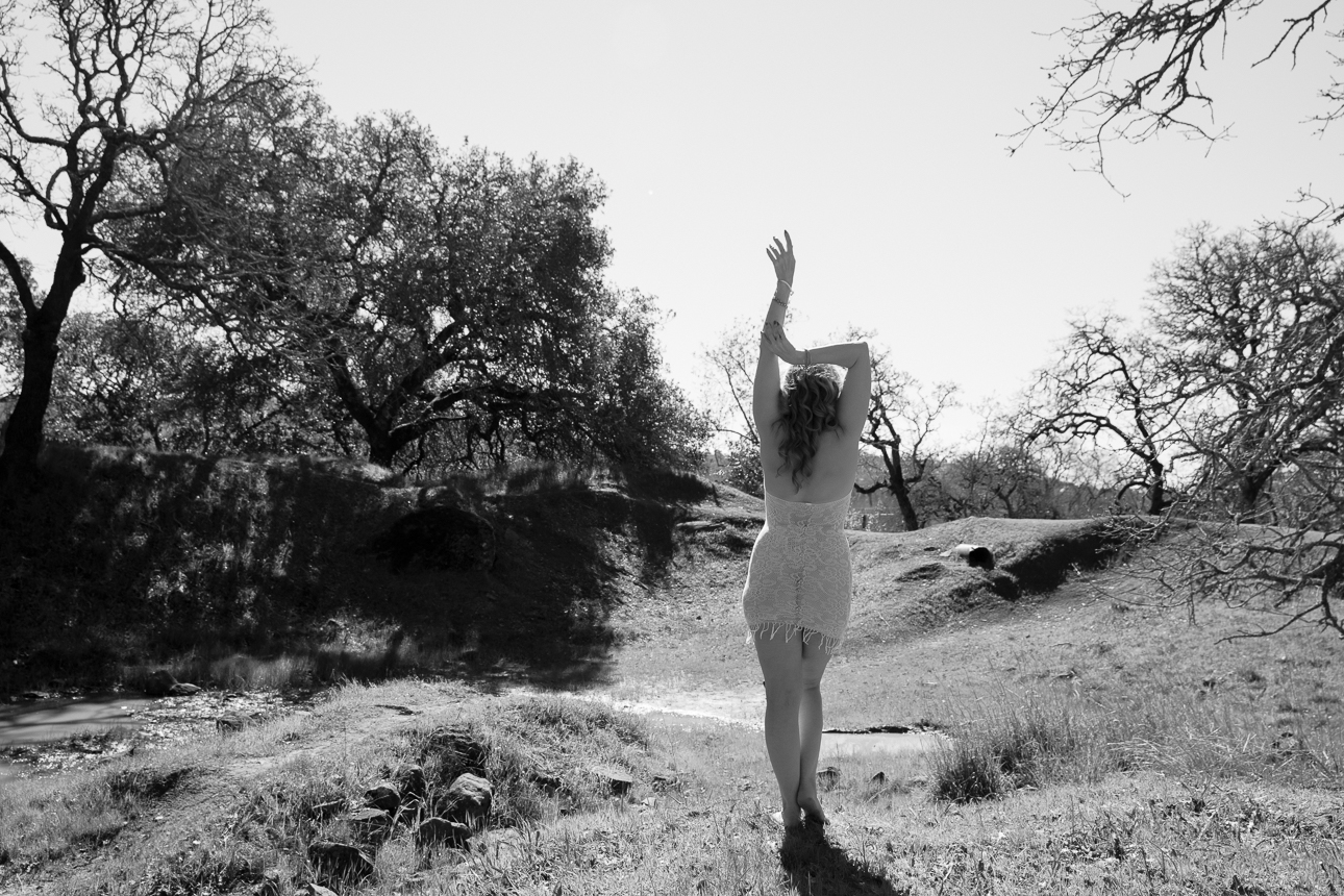 outdoor woman in lace