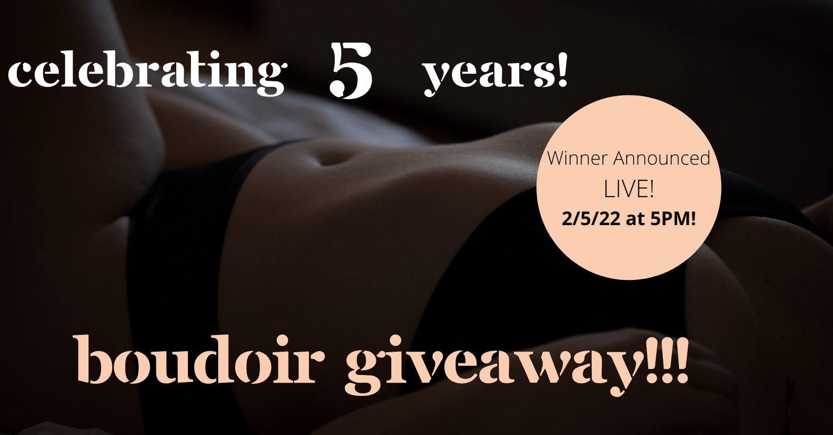 boudoir session giveaway