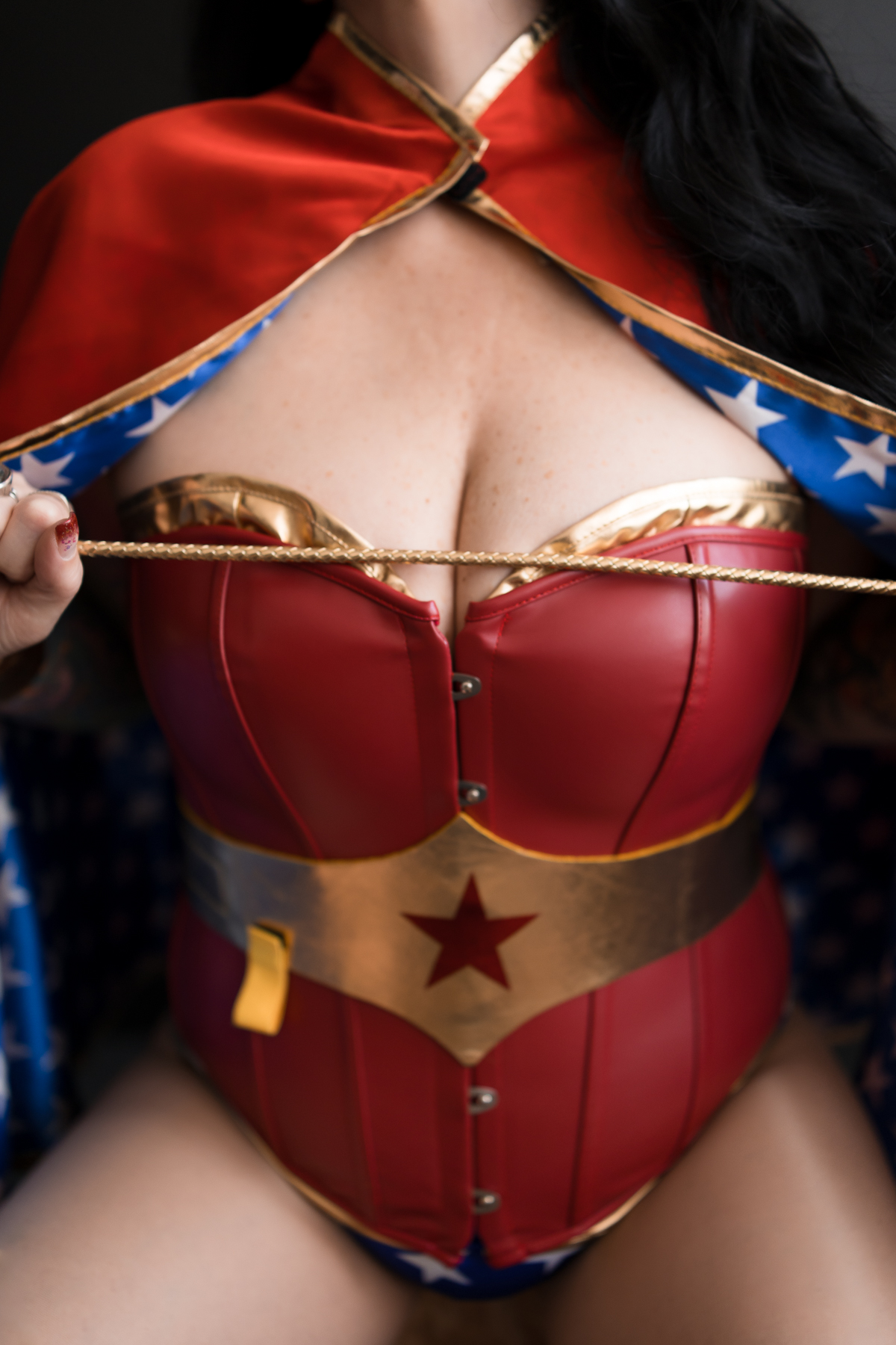 wonder-woman-boudoir-photoshoot-sonoma-county-theme close up Wonder Woman details costume